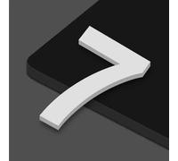 2" 2.75" 4" Inch House Numbers for Inside, Self Adhesive Mailbox Door Stickers, Address Numbers for Mailboxes Cars Door Window Sign House Apartments Office Room Personalized Recognizable(White,7,7CM)