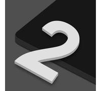 2" 2.75" 4" Inch House Numbers for Inside, Self Adhesive Mailbox Door Stickers, Address Numbers for Mailboxes Cars Door Window Sign House Apartments Office Room Personalized Recognizable(White,2,10CM)