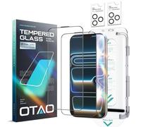 [2+2] AR(Anti-Reflective) Screen Protector for iPhone 17 Pro Max + Camera Lens Protector, [Anti-Glare] 9H+ Tempered Glass with Auto-Align Kit Bubble-Free Installation, Anti-Fingerprint, HD Clear, Case