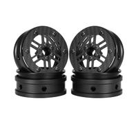 2.2 beadlock Wheels 4PCS Carbon Fiber Wheel Rims for 1/10 RC Crawler Cheater Rigs Capra SCX10 Pro TF2 Element Enduro TRX4 Upgrade Parts (C)