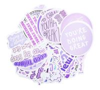 2.2 Inch Motivational Scrapbook Stickers Motivational Scrapbooking Sticker Inspirational Quotes Stickers Mental Health Scrapbook Sticker for Water Bottle, Cell Phone, Album, Laptop - 50Pcs