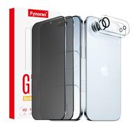 2+2-Pack Matte Privacy Glass Screen Protector and Camera Lens Protector for iPhone 17 Air/iPhone Air, Anti-Glare Anti Spy Matte Tempered Glass Film, Anti-Fingerprint, Bubble Free, Smooth as Silk