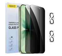 [2+2 Pack] Privacy Screen Protector for Apple iPhone 17,Anti-Spy Tempered Glass Film, Fingerprint Recognition, 9H Hardness, Anti Scratch, Anti Fingerprint
