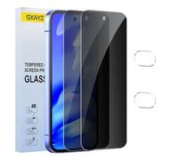 [2+2 Pack] Privacy Screen Protector for Google Pixel 9a,Anti-Spy Tempered Glass Film, Fingerprint Recognition, 9H Hardness, Anti Scratch, Anti Fingerprint
