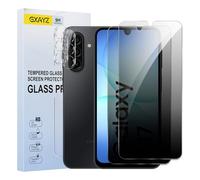 [2+2 Pack] Privacy Screen Protector for Samsung Galaxy A17,Anti-Spy Tempered Glass Film, Fingerprint Recognition, 9H Hardness, Anti Scratch, Anti Fingerprint