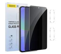 [2+2 Pack] Privacy Screen Protector for Samsung Galaxy A36 5G,Anti-Spy Tempered Glass Film, Fingerprint Recognition, 9H Hardness, Anti Scratch, Anti Fingerprint