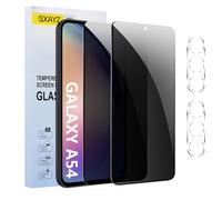 [2+2 Pack] Privacy Screen Protector for Samsung Galaxy A54 5G,Anti-Spy Tempered Glass Film, Fingerprint Recognition, 9H Hardness, Anti Scratch, Anti Fingerprint