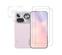 [2 + 2 Pieces] Screen Protector for Nothing Phone (4a) Pro, Tempered Glass Camera Protection, Extra Scratch-Resistant Screen Protector, Nothing Phone (4a) Pro Film, Easy to Apply Without Bubbles