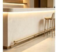 2-20 Ft Bar Foot Rest Rail Kit Complete Undercounter Mount Hardware