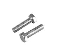 2-20 PCS M3 M4 M5 M6 M8 Full Thread 304 Stainless Steel DIN933 External Hexagonal Screw Bolt(M4-15PCS,30mm)