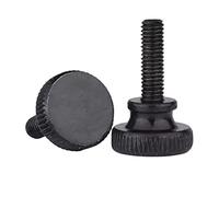 2-20 pcs M3/M4/M5/M6/M8/M10 Black Carbon Steel Step Knurled Head Hand Tighten Thumb Screws, M8x30mm(5pcs)