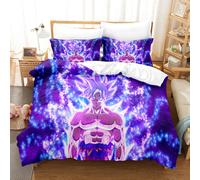 (2, 200*200 three-piece set) Anime bedding set Dragon Ball series 3D digital printing three-piece set