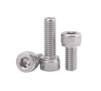2-200 pieces M1.4-M5 Stainless Steel Knurled Hex Socket Head Cap Machine Screws, M2x60mm(10pcs)