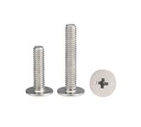 2-200 pieces M1-M8 Stainless Steel Cross Recess Flat Head Machine Screws, M2.5x3x6mm(100pcs)