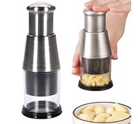 2 2022 New Pressed Garlic Chopper,Multifunctional Manual Pressed Garlic Chopper,Food Grade Stainless Steel 304 Garlic Masher,for Garlic/Onion/Peppers, ,Easy To Clean A Must-have Kitchen Tool