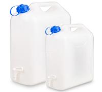 (2, 20L) 10 or 20L Plastic Water Jerry Can Drum Spout Tap