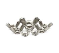 2-20pcs 304 Stainless Steel Special-shaped Hand Screw Thumbnut Nut Butterfly Wing Nuts Claw Nut M3 M4 M5 M6 M8 M10 M12(M3 (20PCS))