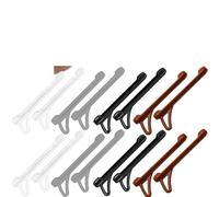 2/20pcs Anti-slip Silicone Ear Hook Grip Glasses Eyeglasses Leg Stopper Bracket Fastener Accessories Temple(White-2pcs)