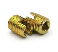 2-20pcs M2 M2.5 M3 M4 M5 M6 M8 M10 M12 M14 M16 Stainless Steel Carbon Steel Metal Thread Repair Insert Self Tapping Slotted Nut(Zinc,M4xM6.5x8 (20pcs))