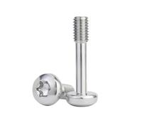 2-20pcs M3/M4/M5/M6/M8 Stainless Steel Partial-thread Pan Head Torx Slot Lock Bolts, M6x45mm(5pcs)