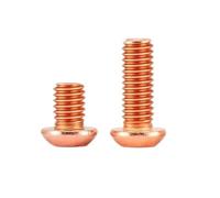 2-20PCS T2 Purple Copper Conductive Bolt Hex Socket Pan Head For Grounding Bus Bar And Heat Sink Application M2 M2.5 M3 M4 M5(10pcs M3x14)