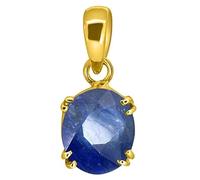 2.25 Ratti / 1.00 Carat Original Certified Aaa++ Quality Natural Blue Sapphire Pendant/Locket Gold Plated Gemstone by Lab Certified(Top Aaa+) Quality For Men And Women by Lab Certified-B0BSTVT7ML