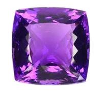 2.25 Ratti - 1.75 Carat Natural Cushion Cut Amethyst Gemstone Lab Certified Loose Gemstone for Men or Women Jewelry Making Gemstone B0C55H5F8X Silver Artificial