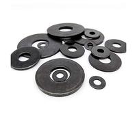 2-25pcs Flat Washers, Metal Washers, Black Grade 8.8 Carbon Steel Washers, Plain Washers, M3 M4 M5 M6 M8 M8 M10 M12 M14 M16(5pcs M14x37x3mm)