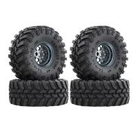 2.2in Beadlock Crawler Tires For Traxxas For TRX4 1/10 1/8 Rc Car | RC 4PCS 2.2in beadlock wheels & rubber tires for 1/10 1/8 offroad crawlers, solid grip, easy mounts. RC Beadlock Tires
