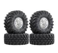 2.2in Beadlock Crawler Tires For Traxxas For TRX4 1/10 1/8 Rc Car | RC 4PCS 2.2in beadlock wheels & rubber tires for 1/10 1/8 offroad crawlers, solid grip, easy mounts. Tires