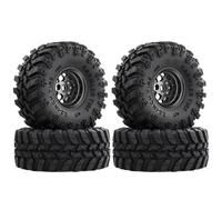 2.2in Beadlock Crawler Tires For Traxxas For TRX4 1/10 1/8 Rc Car | RC 4PCS 2.2in beadlock wheels & rubber tires for 1/10 1/8 offroad crawlers, solid grip, easy mounts. Tires