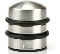 2.2lb Heavy Door Stop - Non-Scratch Stainless Steel Chrome Door Stopper-cw