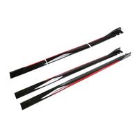 2.2M 86.6" /2M 78.7" Side Skirt Extension Winglet Splitter Apron Cover For VW For Polo AW MK5 MK6 For GTI For Passat For Jetta Side Skirts Extension(2.2M Black Red)