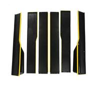 2.2m Car Side Skirt Extensions Universal Spoiler Compatible For Ford Compatible For Mustang Compatible For Focus RS ST Compatible For Fiesta For Mondeo Side Skirt Body Kit(Black yellow)