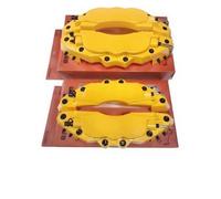 2 * 2Pc Fixing By Screws ABS Plastic Brake Caliper Cover 1LE Logo Car Styling Car Accessiries Compatible for BMW/Mercedes Benz/Audi/VW/Honda(Brown,2 pcs M and 2 pcs S)