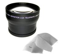 2.2x High Definition Telephoto Lens Compatible with Nikon Coolpix P520 + Lens Adapter