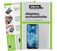 dipos I 4x Screen Protector matte compatible with Nokia 8.1 Protection Films (2x front + 2x back)