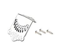 2.2x1.6inch Metal Mandolin Tailpiece Replacement For 8 Strings Mandolins With Four Preinstalled Mounting Screw Holes