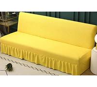 2/3/1 Seater Armless Sofa Slipcover Sofa Bed Cover Futon With Skirt,Armless Sofa Bed Cover Double Cover Armless Sofa Cover Living Room Stretch Futon Cover Futon Armless Cover For Pets