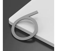 2" 3.15" 4" Inch Acrylic Modern House Numbers for Outside, Self Adhesive Address Number, for Mailboxes Cars Door Window Sign House Apartments Office Room Personalized Recognizable(Silver,6,8CM)