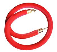 2/3/4/5/6/7/8/9/10ft Velvet Queue Barrier Rope for Clubs Hotel Bank Hospital, Crowd Control Stanchion Ropes with Gold Hook(1PC,7ft/2.1m/84in)