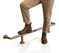 2/3/4/5/6/7/8 m Bar Foot Rail Kit Undercounter Mount, Commercial Stainless Steel Foot Railing for Kitchen Island Seating Foot Rest Bar(Gold-a,150cm)