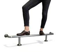 2/3/4/5/6/7/8 m Bar Foot Rail Kit Undercounter Mount, Commercial Stainless Steel Foot Railing for Kitchen Island Seating Foot Rest Bar(Silver,130cm)