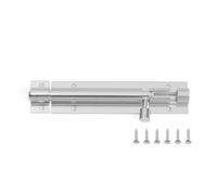 2/3/4/5/6/8inch Black Silver Barrel Aluminum Alloy Door Latch for Home Hardware Gate Safety Door Bolt Tower Window Catch Lock 1Pcs(Silver,5inch)