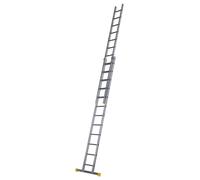 2 3 4 5 6m Square Rung Double Triple Section Extension Ladder Aluminium Trade