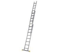 2 3 4 5 6m Square Rung Double Triple Section Extension Ladder Aluminium Trade