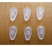 2 3 4 5 8 10 20 Pairs Soft Eyeglasses Nose Pads Push in No Screw Silicone Comfort Air Chamber Cushion Anti Slip Flexible Nose Pieces for Sunglasses Replacement Part Multi Selection... (3 Pairs Clear)