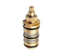 2/3/4/5 Output Brass Thermostatic Shower Faucet Split Type Thermostatic Control Valve for Shower Steam Room Shower Colum Panel, Brass Cartridge, G1/2 Water Mixing Valve (Valve Core)