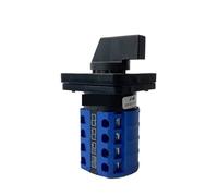 2/3/4/5 Position 20A 4 Poles Electrical Changeover Rotary Cam Switch Silver Contacts YMW26 LW26-20/4(Off-ON)