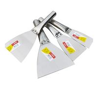 2" 3" 4" 5" Putty Knife Set, Stainless Steel Made Ergonomic Comfort Handle - Perfect for Drywall Spackle, Taping, Scraping Paint